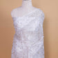 White Bird Embroidery Organza Saree