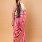 Pink & Orange Rangkat Khaddi Georgette Silk Saree