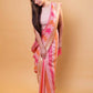 Pink & Orange Rangkat Khaddi Georgette Silk Saree