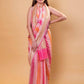 Pink & Orange Rangkat Khaddi Georgette Silk Saree