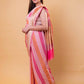 Pink & Orange Rangkat Khaddi Georgette Silk Saree