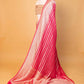 Cherry Red Khaddi Georgette Silk Saree