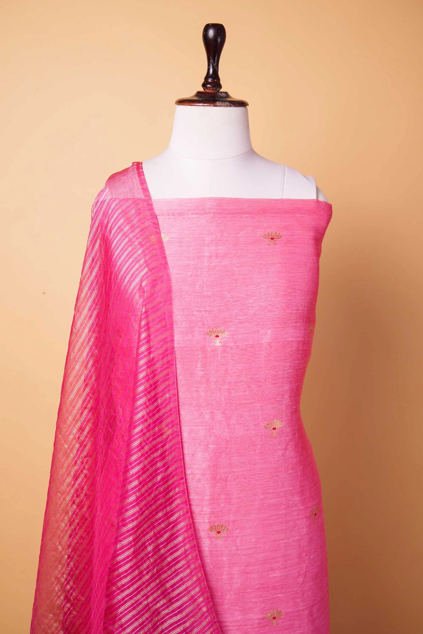 Peachy Pink Linen Suit Set