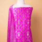 Magenta Handwoven Chiniya Silk Suit Set