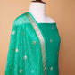 Sea Green Organza Handwoven Suit