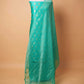 Sea Green Handwoven Chiniya Silk Suit Set