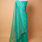 Sea Green Handwoven Chiniya Silk Suit Set
