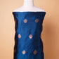 German Blue Puna Silk Weaving Co-ord Set