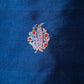 German Blue Puna Silk Weaving Co-ord Set