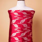 Brick Red Puna Silk Weaving Co-ord Set