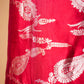 Brick Red Puna Silk Weaving Co-ord Set