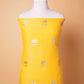 Yellow Linen Silk Weaving Co-ord Set