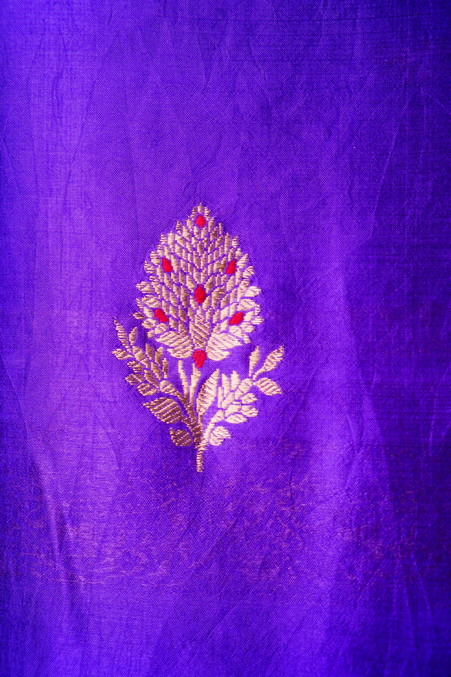 Violet Puna Silk Weaving Co-ord Set