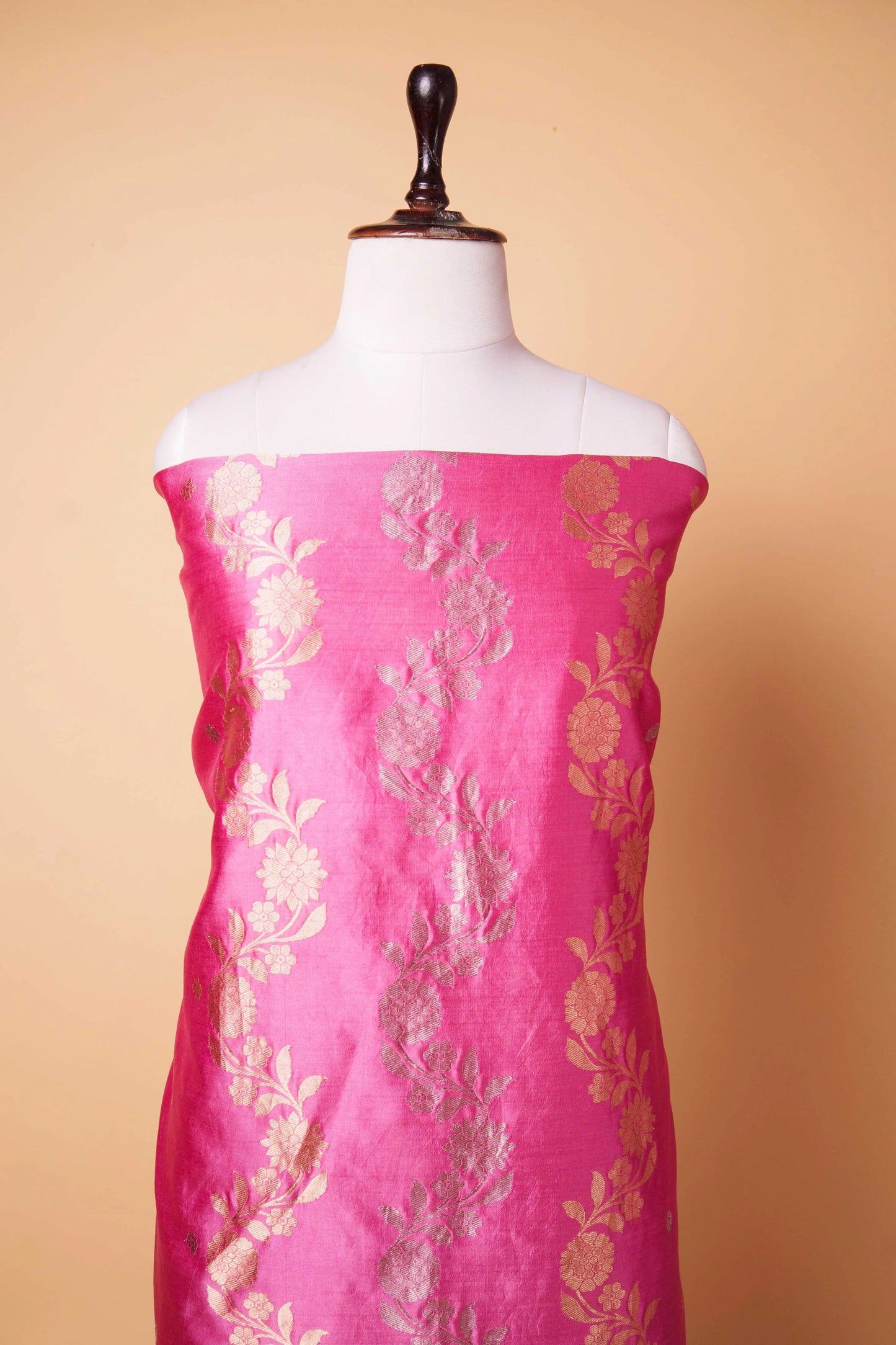 Dusty Rose Puna Silk Weaving Co-ord Set