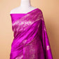 Magenta Handwoven Raw Silk Saree