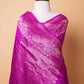 Magenta Handwoven Raw Silk Saree