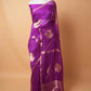 Magenta Kadhua Organza Silk Saree