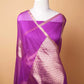 Magenta Kadhua Organza Silk Saree