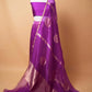Magenta Kadhua Organza Silk Saree