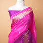 Pink & Magenta Kadhua Organza Silk Saree