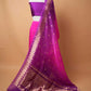 Pink & Magenta Kadhua Organza Silk Saree