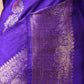 Purple Handwoven Raw Silk Saree