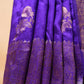 Purple Handwoven Raw Silk Saree