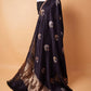 Black Handwoven Raw Silk Saree