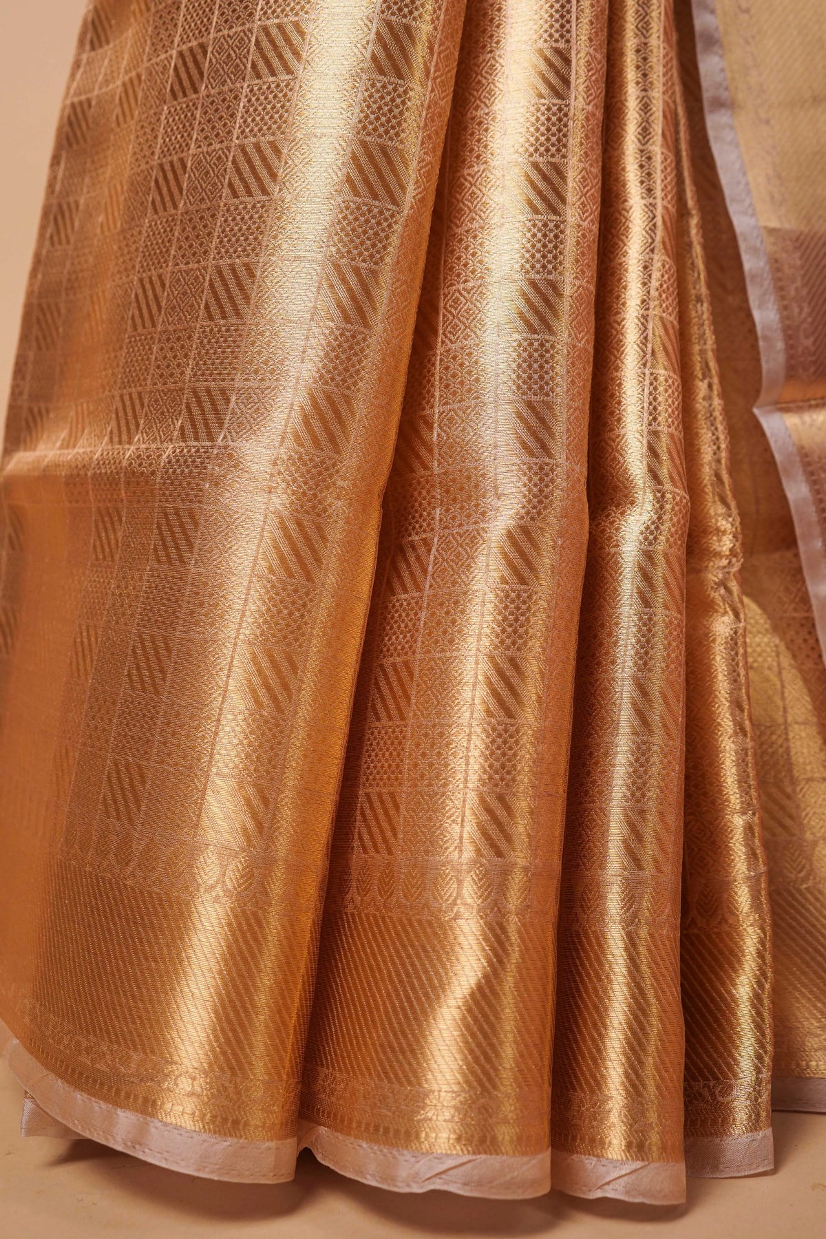 Golden Tissue Weaving Pure Silk Saree