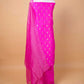 Rani Pink Handwoven Chiniya Silk Suit Set
