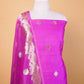 Purple Handwoven Chiniya Silk Suit Set