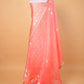 Peach Handwoven Chiniya Silk Suit Set