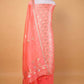 Peach Handwoven Chiniya Silk Suit Set