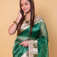 Green Embellished Lace Pure Soft Tissue Silk Saree