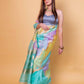 Green & Blue Ada Rangkat Kadhua Organza Silk Saree With Embellished Border