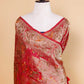 Red Bandhani Weaving Fancy Silk Saree