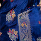 Royal Blue Multi Resham Fancy Silk Saree
