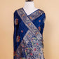 Royal Blue Multi Resham Fancy Silk Saree