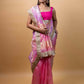 Purple & Pink ada Rangkat Organza Silk Saree