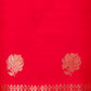 Red Handwoven Chiniya Silk Suit