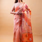 Orange & Pink Ada Rangkat Kadhua Organza Silk Saree