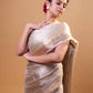 White Sona Rupa Tanchoi Pure Tissue Silk Saree