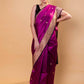Magenta & Black  Kadhua Katan Silk Saree