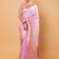 Lavender Meenakari Kadhua Organza Silk Saree