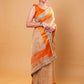 Gold Rekha Inspired Tissue Silk Saree With Embroidered Lace