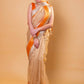 Gold Rekha Inspired Tissue Silk Saree With Embroidered Lace