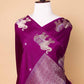 Purple Elephant Weaving Fancy Silk Saree
