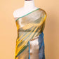 Green & Blue Dhup Chav Pure Tissue Silk Saree