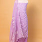 Lavender Pure Linen Embroidered Suit