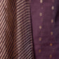 Brown Woven Chanderi Silk Suit With Stripe Dupatta